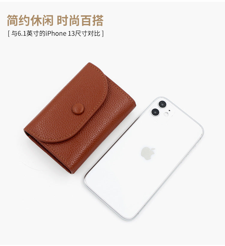 1PC Practical Women's Small Card Wallet Simple and Fashionable Small Card Bag School Girls' Coin Wallet Key Storage Bag