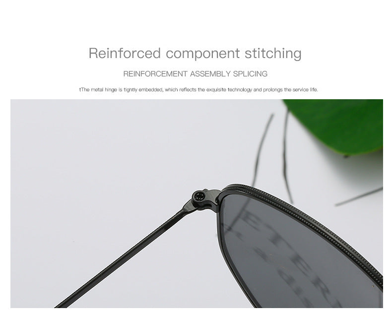 Classic Square Sunglasses Men Women Brand Designer Vintage Sun Glasses Male Metal Frame Outdoor Shades Driving Oculos De Sol