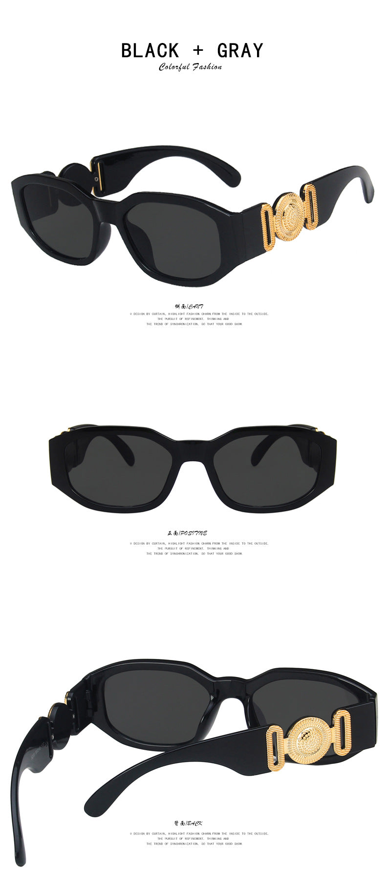 Vintage Square Sunglasses Women Men Luxury Brand Designer Sun Glasses Travel Shades Retro Eyewear UV400 Zonnebril Voor Mannen