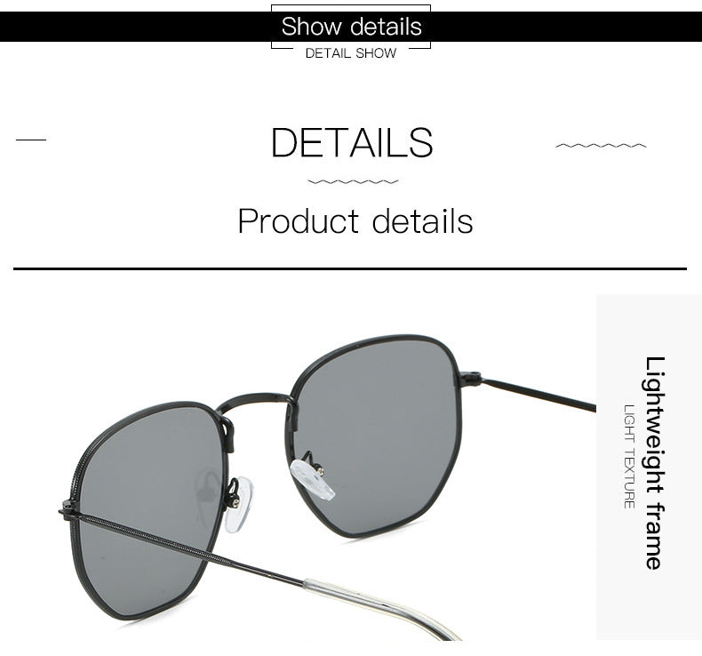 Classic Square Sunglasses Men Women Brand Designer Vintage Sun Glasses Male Metal Frame Outdoor Shades Driving Oculos De Sol