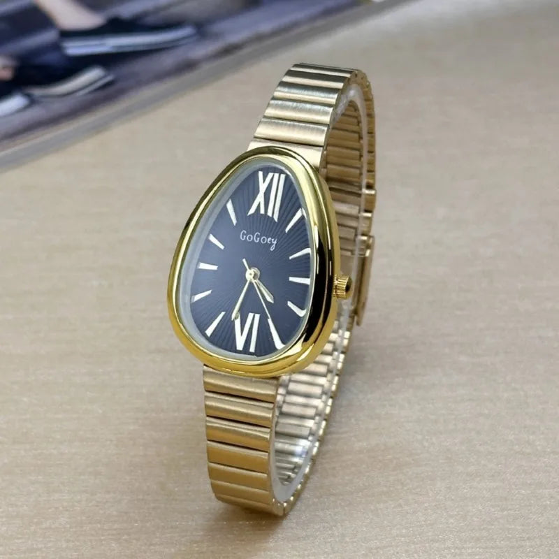 Famous Brand Ladies Watches Snake Head Watch Women Luxury Gift Quartz Wristwatches Fashion Steel Strap Clock Dropshipping