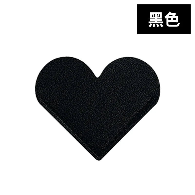 PU Bookmark Leather Heart Bookmark Mini-portable Gift Heart Bookmark Page Folder Corner Protective Cover School Supplies