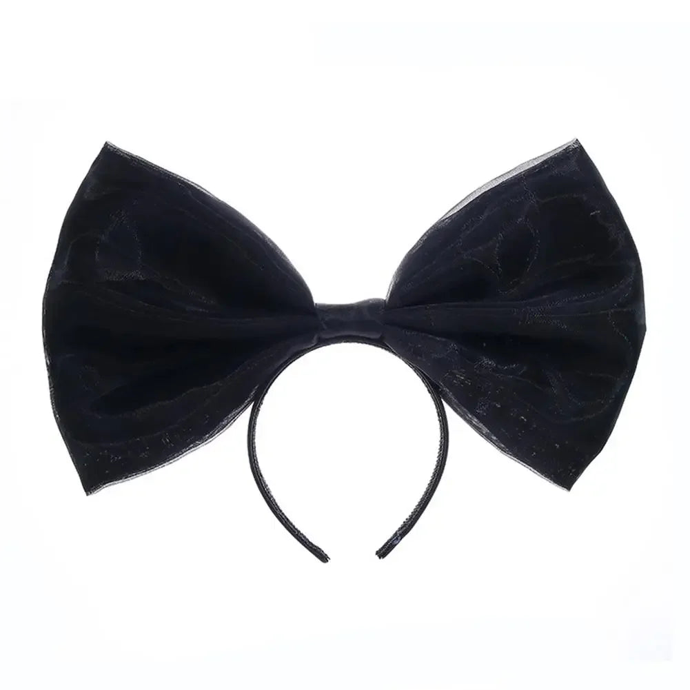 Pink Black big Bow Knot Hairbands Hairpin for Women Girls Hair Accessories Hair Band Ties Headbands for Children Headdress