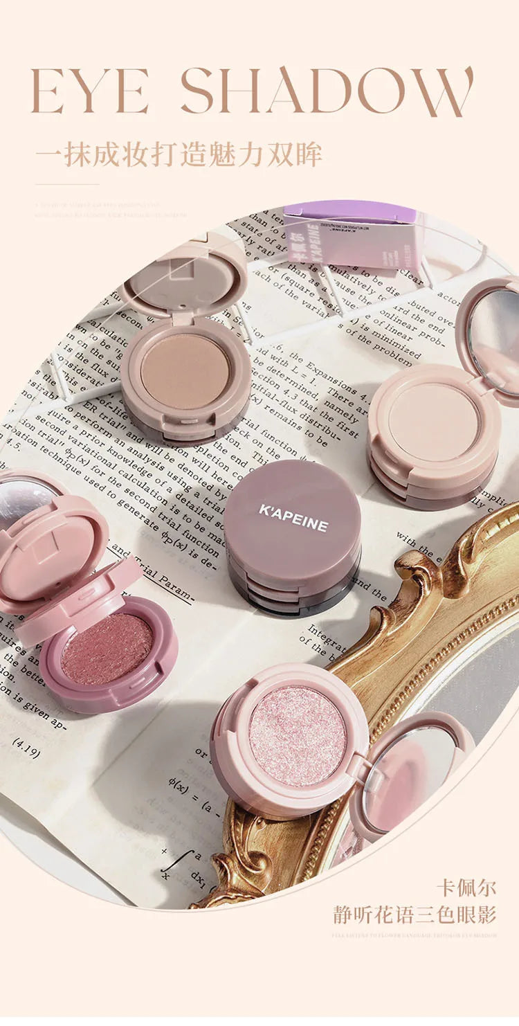 3-in-1 Makeup Palette Matte Pearlescent Eyeshadow Blush Highlighter Contouring Three-layer All-in-one Palette Brightening Skin
