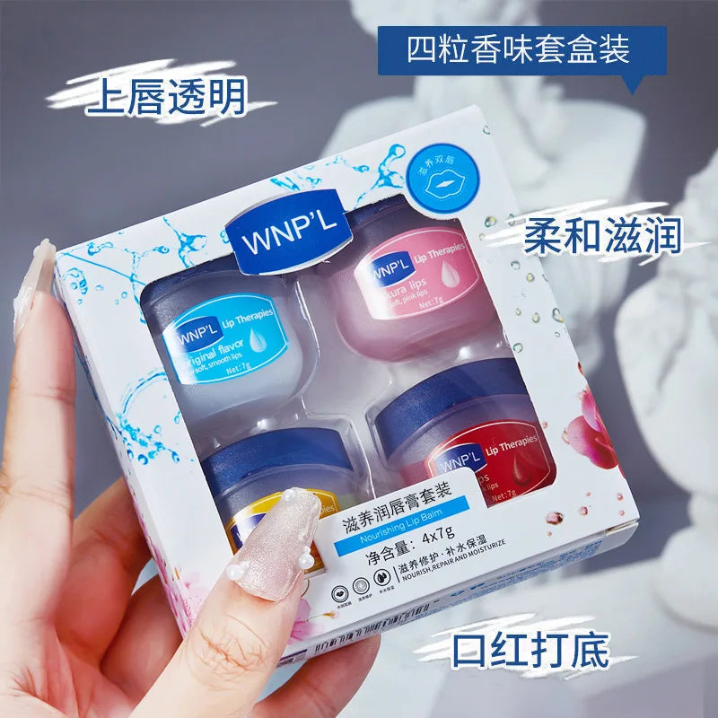 4/6/8 Pieces Set Vaseline Lip Balm Moisturizing Lip Mask Repairing Lips for Men and Women Fade Lip Lines Korea Lip Cream