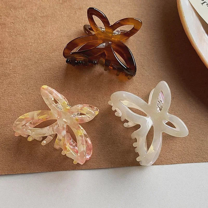 Half Tie Hair Clip Female Back of Head Clip Butterfly Grab Clips New Shark Clip Shattered Hair Clips Advanced Sense Hair 집게핀