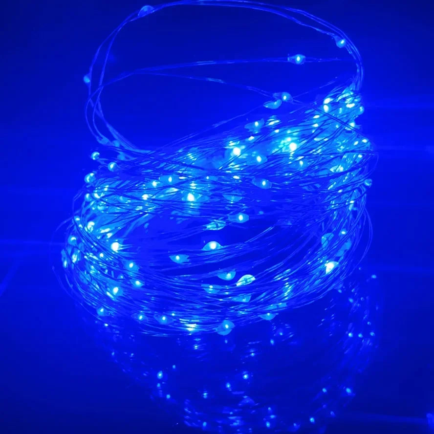 5M Waterproof LED String Lights Copper Wire Fairy Lights Battery Operated DIY Wedding Party Christmas Decoration Lights String
