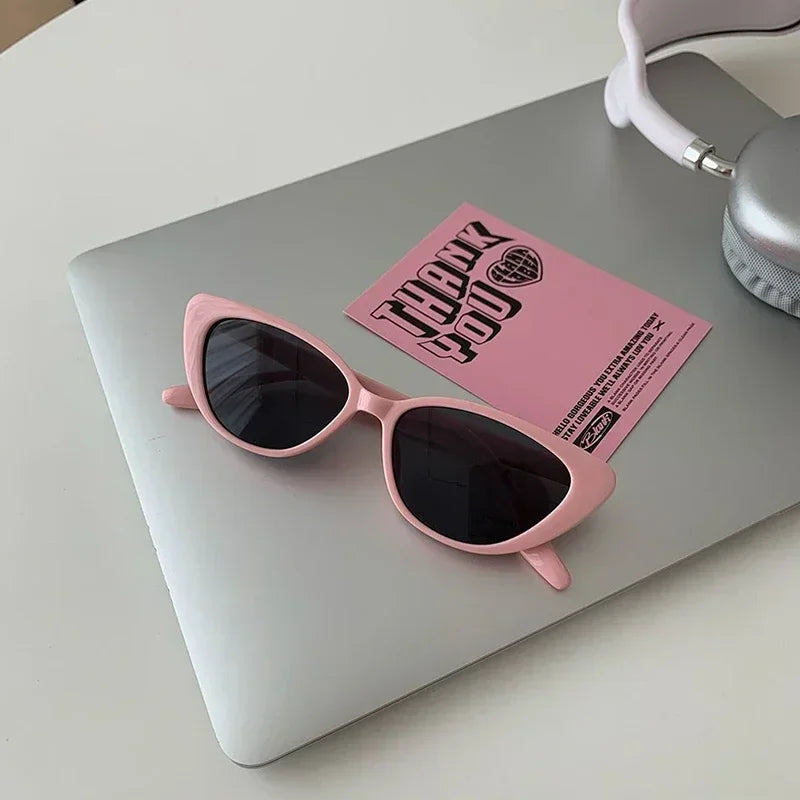 Vintage Cat Eye Women Sunglasses Vintage Small Frame Sun Glasses for Men Luxury Brand Design Outdoor Eyewear UV400