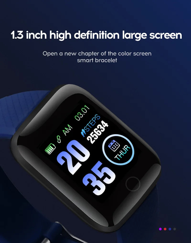 New 116plus Smart Watch Women Men Full Touch Screen Sport Fitness Watch Man IP67 Waterproof Bluetooth For Ios Android Smartwatch