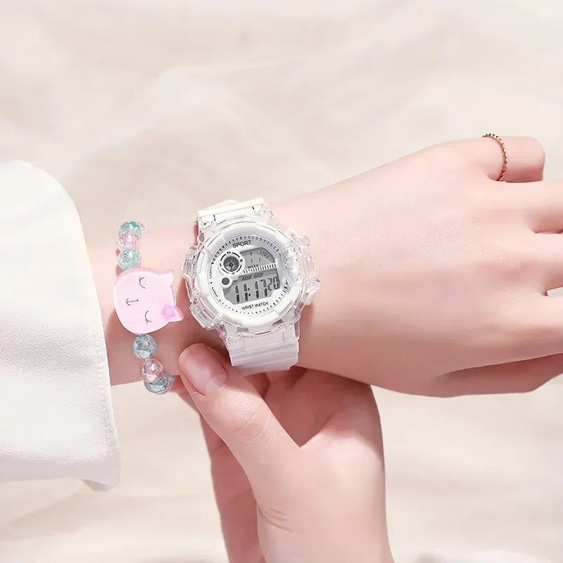 Children's Electronic Watch Teenage Couple Fashion And Sports Multifunctional Watch Electronic Watch Excluding bracelets