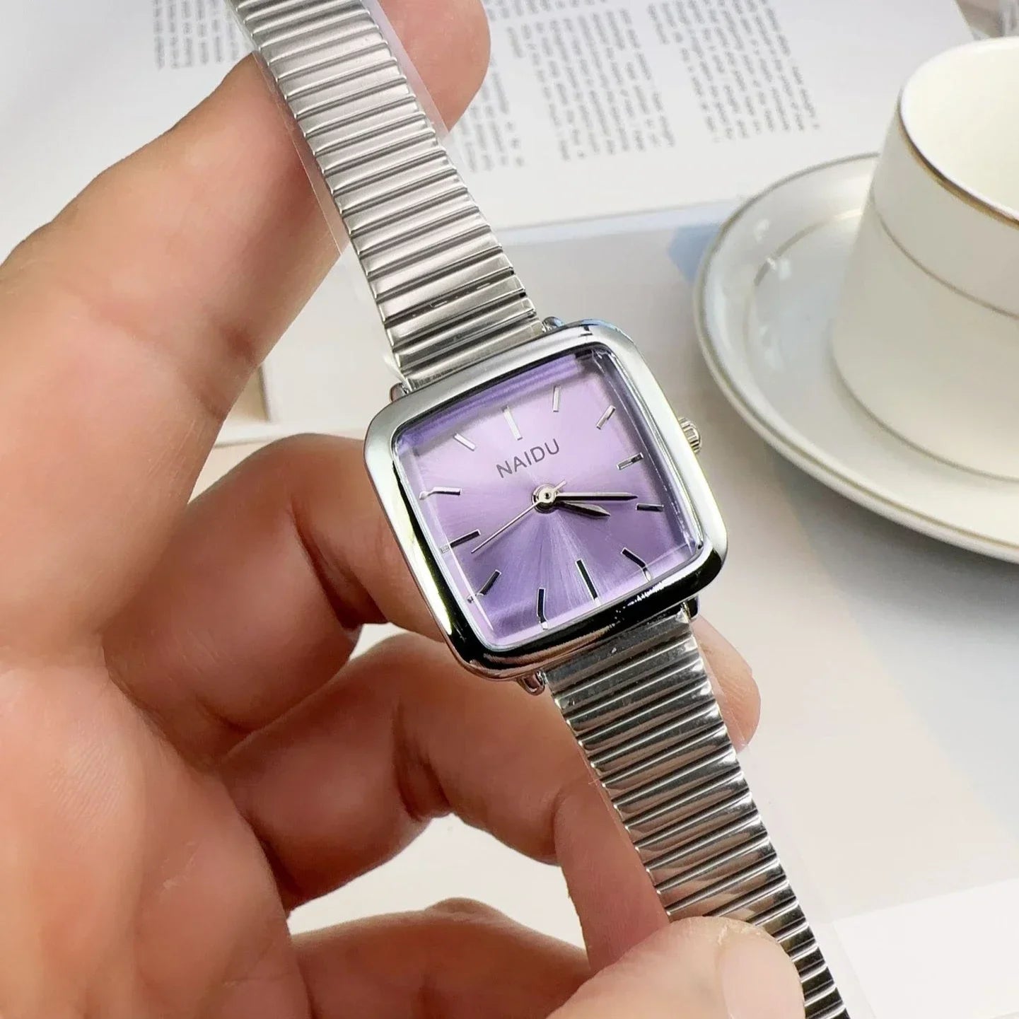 Retro Steel Strap Watch for Women Luxury Gift Square Quartz Watch Students Casual Ladies Wristwatch Dropshipping Reloj Mujer