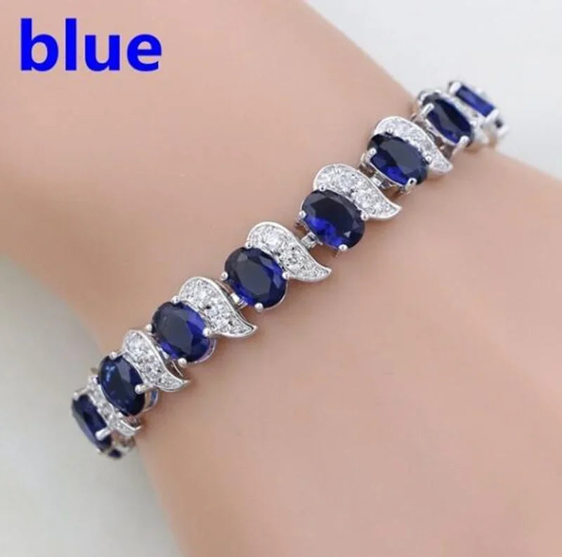 Elegant Shiny Water Drop Zircon Bracelet Fashionable Charm Jewelry Suitable for Daily and Banquet