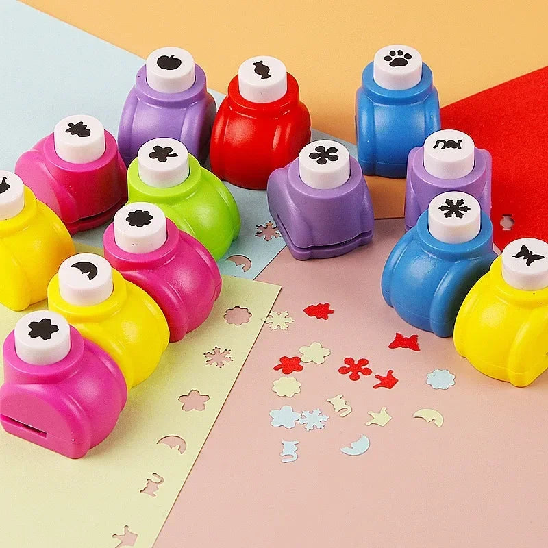 1Pc Mini Paper Punches DIY Crafts Tool Embossing Punches Kindergarten Handmade Hole Puncher For Scrapbooking Gift Card