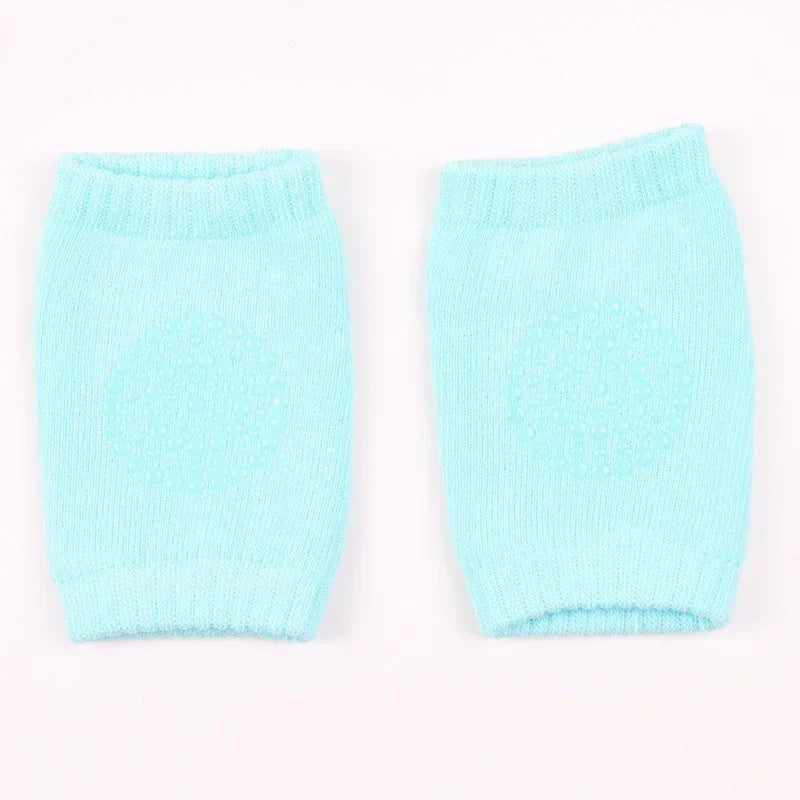 Infant Knee Pads Plain Color Glue Point Anti-Slip Children Knee Breathable Movement Summer Baby Crawling Elbow Pads
