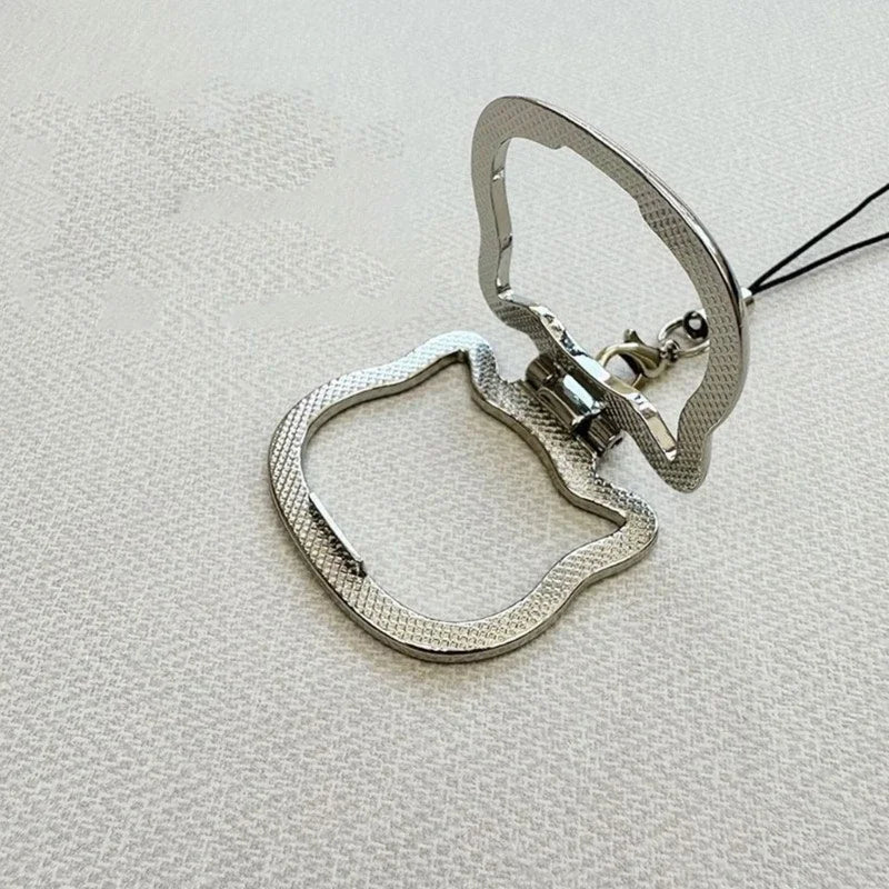 Mobile Phone Lanyard Multifunctional Stand Universal Metal Folding Ring Pendant Lanyard Desktop Support Stand