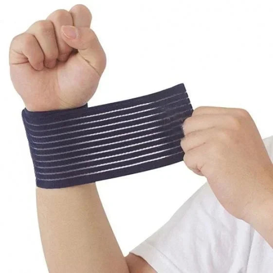 1PCS Elastic Bandage Hand Sport Wristband Gym Support Protector Wrist Brace Tennis Cotton Weat Fitness Wrist  Sport Safety Parts