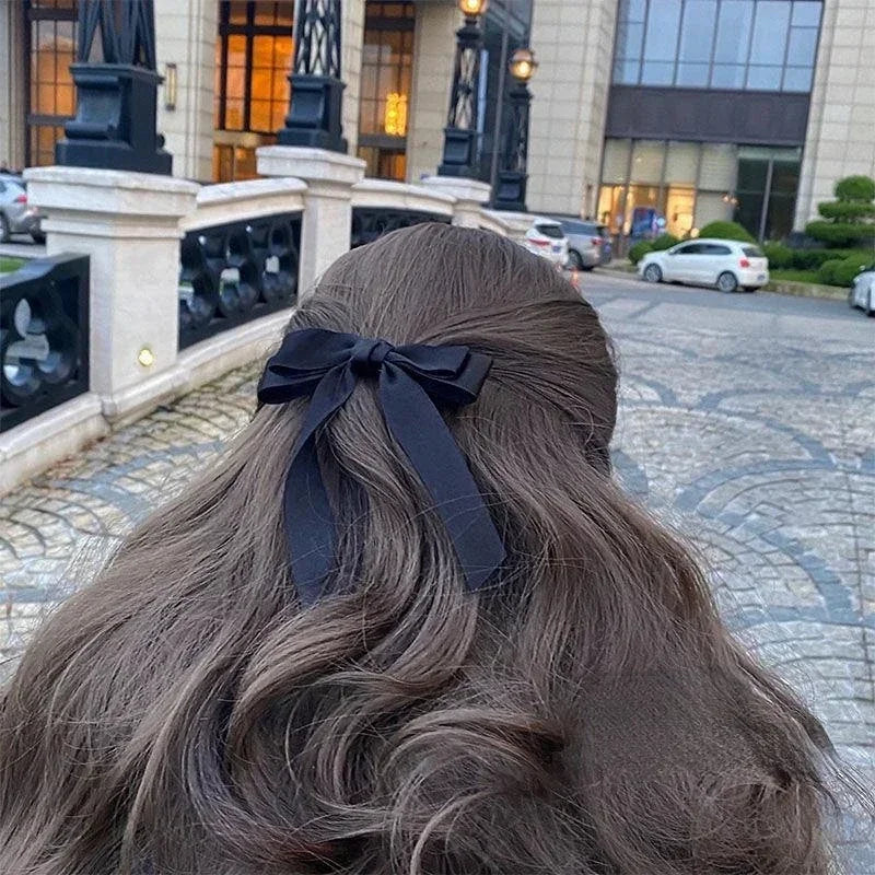 1/2pcs Star Bowknot Hair Clips for Girls Kawii Barrettes Cute Hair Accessoires Kids Colored Ribbon Woman Hairpins Hairgrip Gifts