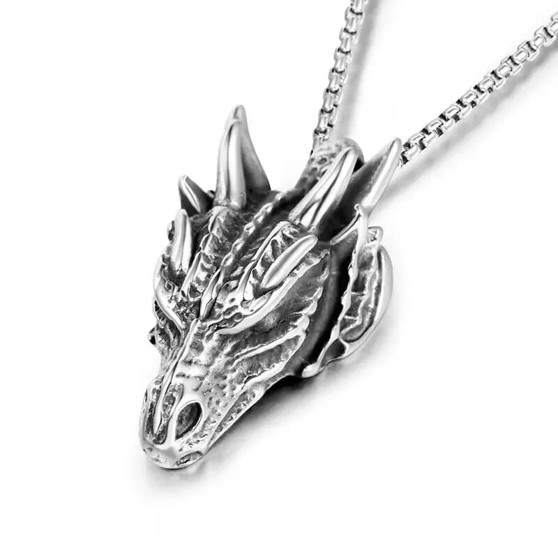 Vintage Punk Dragon Claw Pendant Necklace for Men Personality Biker Pendant Hip Hop Rock Party Jewelry Gifts