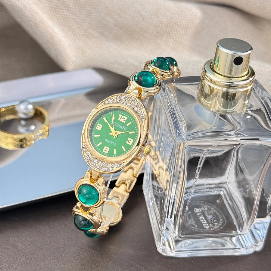 Luxury Bracelet Women Watches New Ladies Yuanbao Shaped Rhinestone Inlaid Women's Quartz Wristwatch Fashion Watches Dropshipping