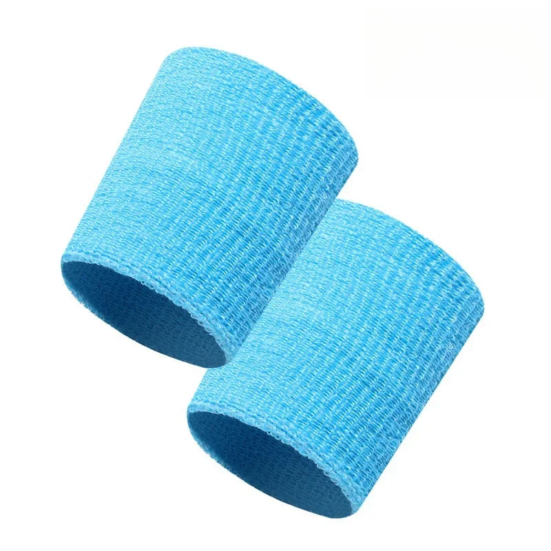 Cotton Fitness Run Sweatband Gym Wristband Sport Bracers Sweat Towel Wrist Support Band Cuff Tennis Wrist Guard Protector Strap