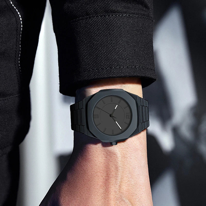 UTHAI 2025 New Men's Watches Business Waterproof Plastic Wristbands Fashionable And Casual Quartz Watches Reloj Hombre