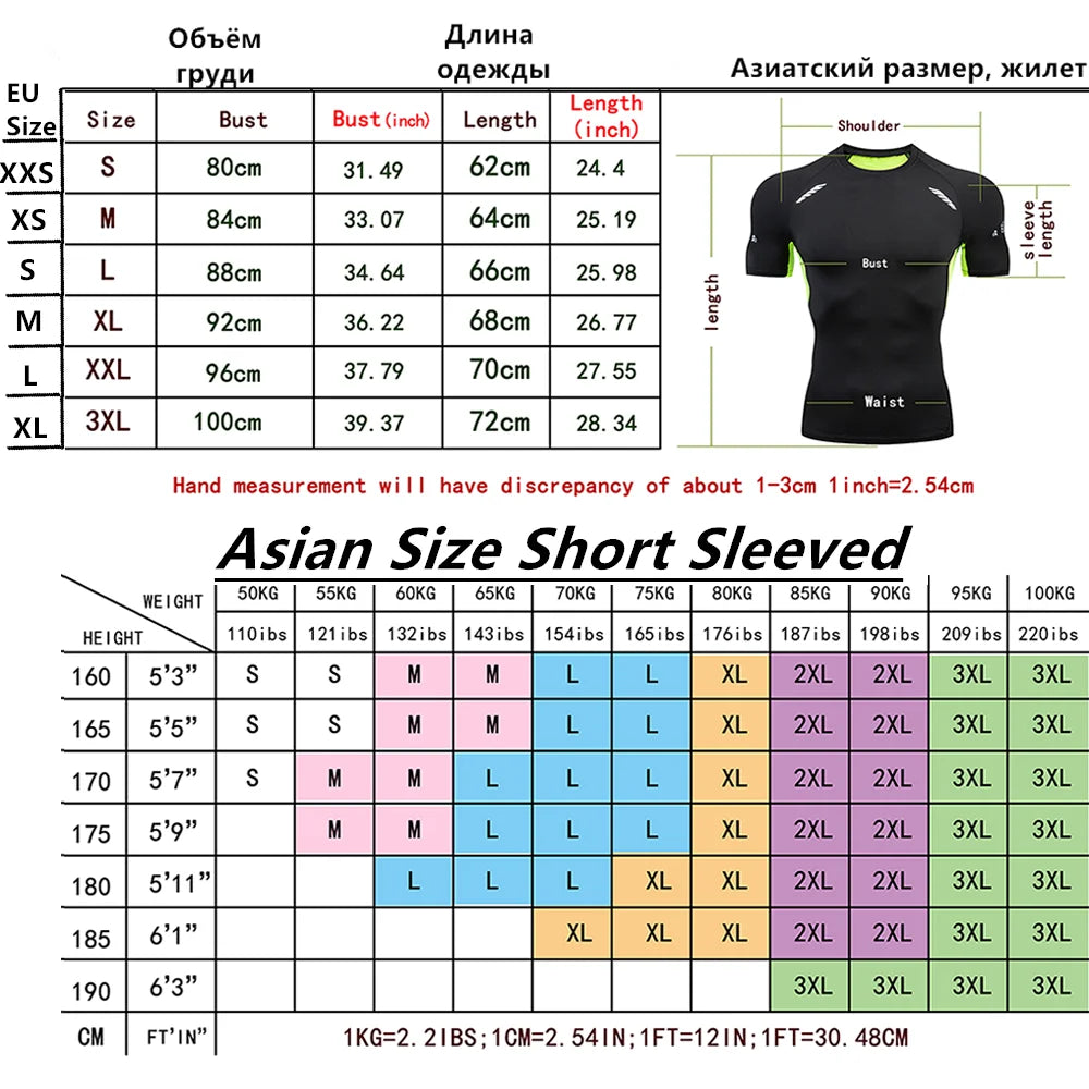 New Compression Shirt Men's Spider Print Fitness Gym Sport Running T-Shirt Rashgard Tops Quick Dry Short Sleeve T-Shirt For Men