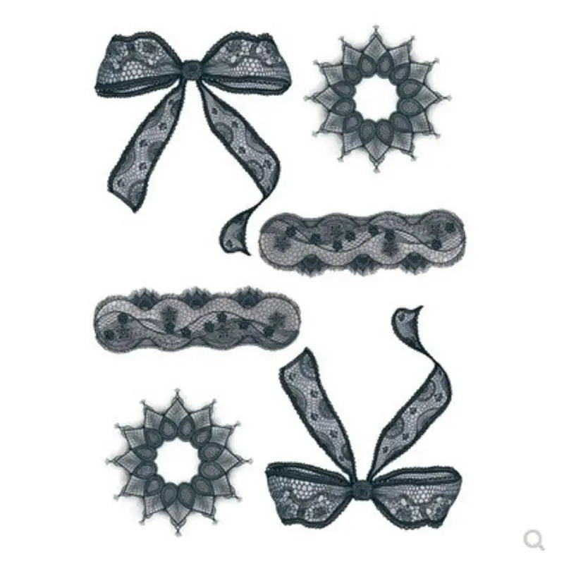 Lace Bowknot Tattoos Waterproof Temporary Tattoo for Woman Sexy Fake Tattoo Stickers Lasting Arm Tattoo Art Tatuajes Temporales