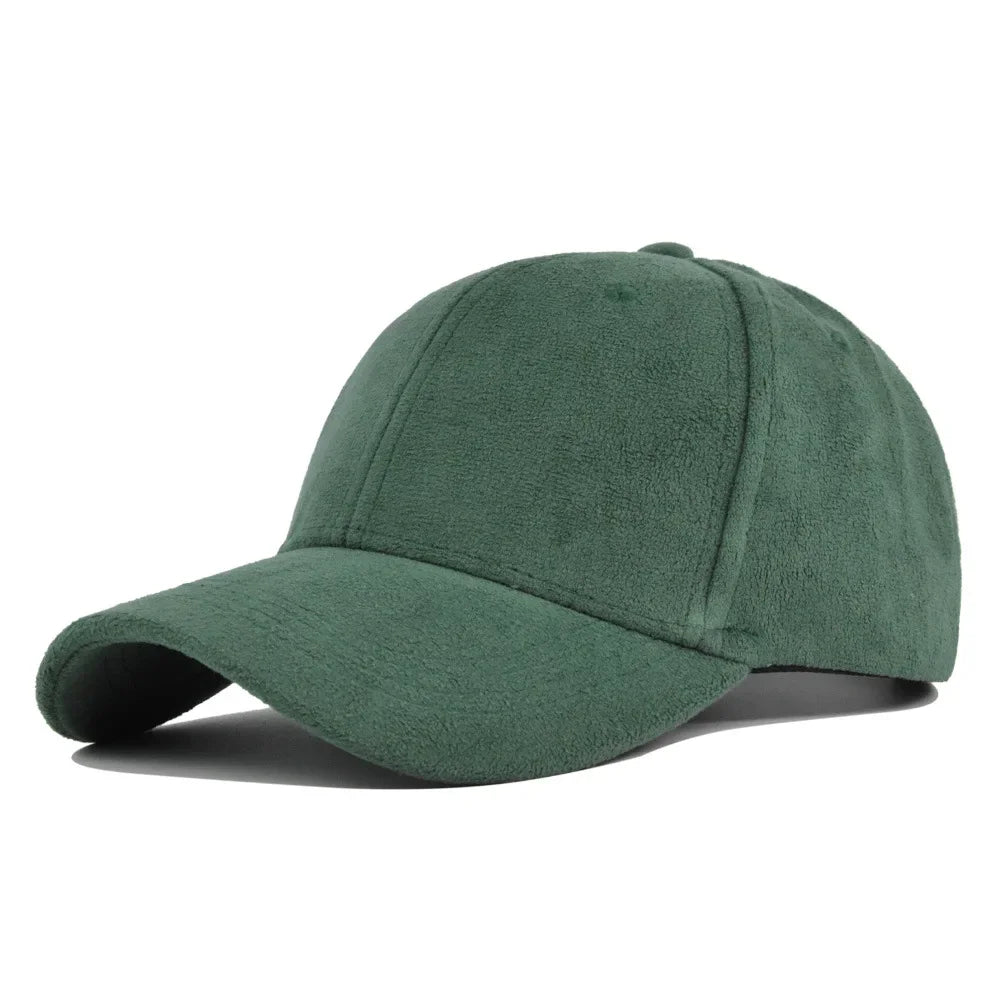 Solid Suede Retro Unisex Cap Casual Plain Baseball Cap Adjustable Snapback Hats For Women Men Hip Hop Cap Street Dad Hat