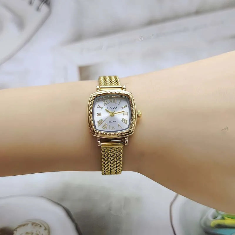 Famous Brand Women Watch Stainless Steel Strap Gold Watch Fashion Luxury Gift Ladies Quartz Wristwatches Relojes Para Mujer