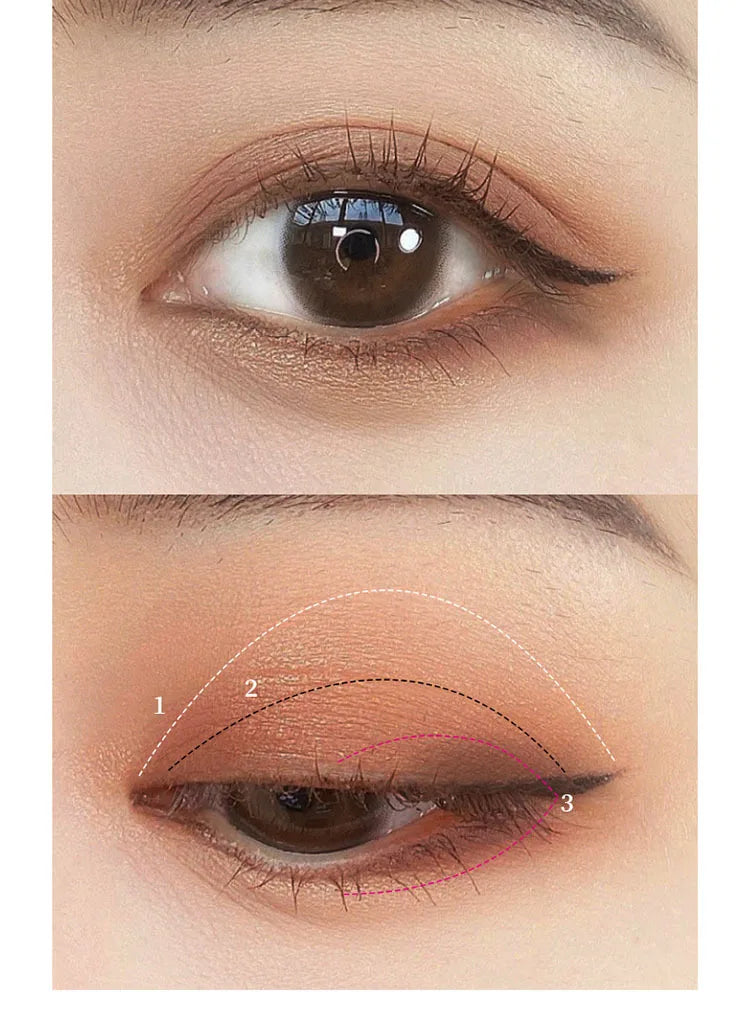 3-in-1 Makeup Palette Matte Pearlescent Eyeshadow Blush Highlighter Contouring Three-layer All-in-one Palette Brightening Skin