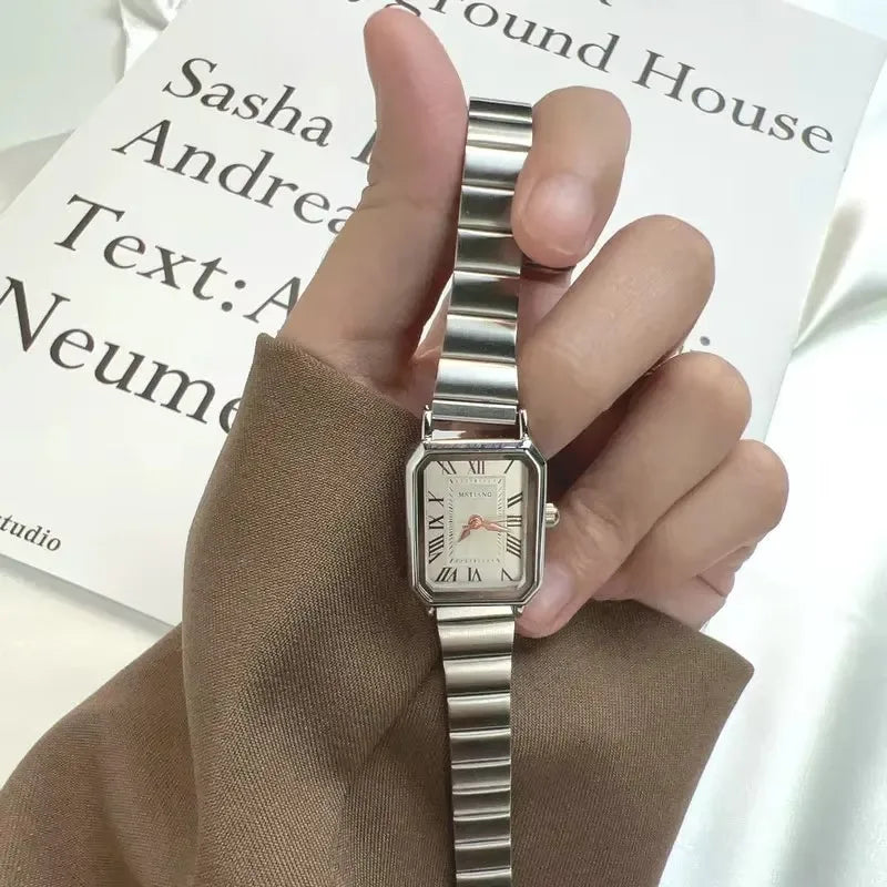 Brand Luxury Women Quartz Watch Casual Fashion Adjustable Stainless Steel Strap Wristwatch Ladies Gifts Watches Reloj De Mujer
