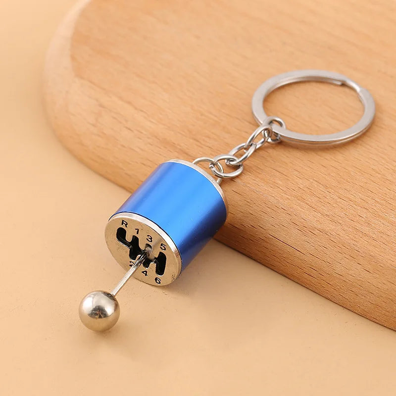 Beautiful Car Modification Pendant Six Gear Shift Keychain Car Pendant Shifter Metal Keyring