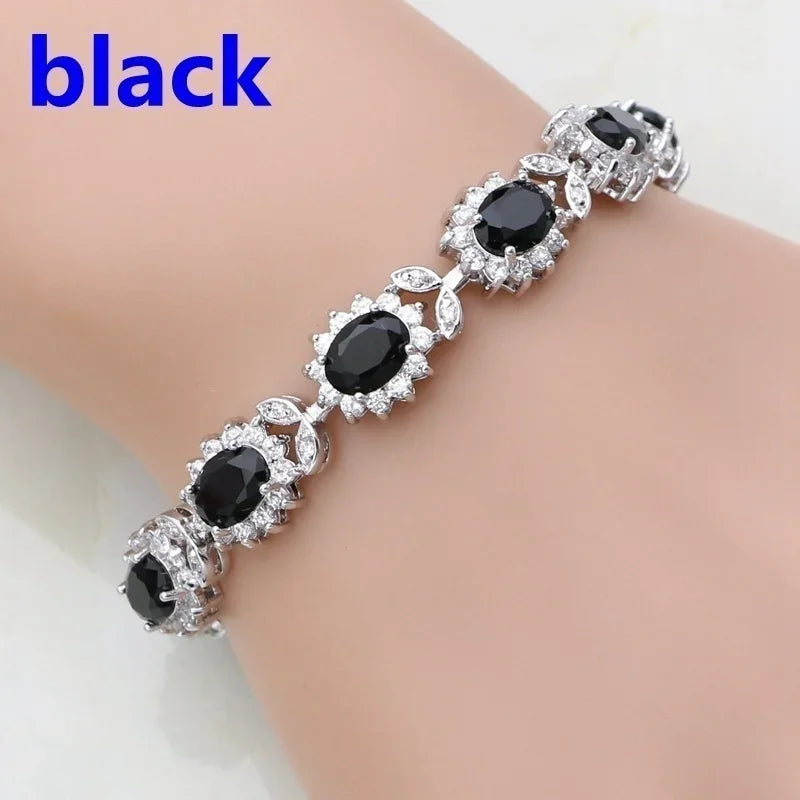 Elegant Shiny Water Drop Zircon Bracelet Fashionable Charm Jewelry Suitable for Daily and Banquet