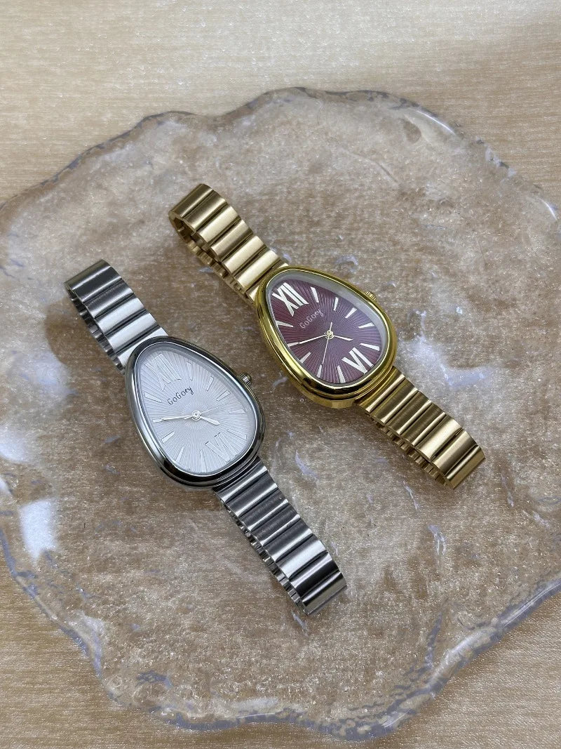 Famous Brand Ladies Watches Snake Head Watch Women Luxury Gift Quartz Wristwatches Fashion Steel Strap Clock Dropshipping