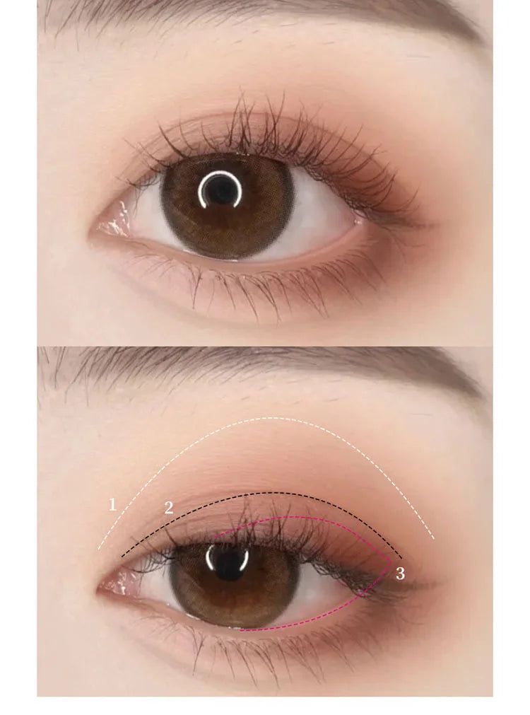 3-in-1 Makeup Palette Matte Pearlescent Eyeshadow Blush Highlighter Contouring Three-layer All-in-one Palette Brightening Skin