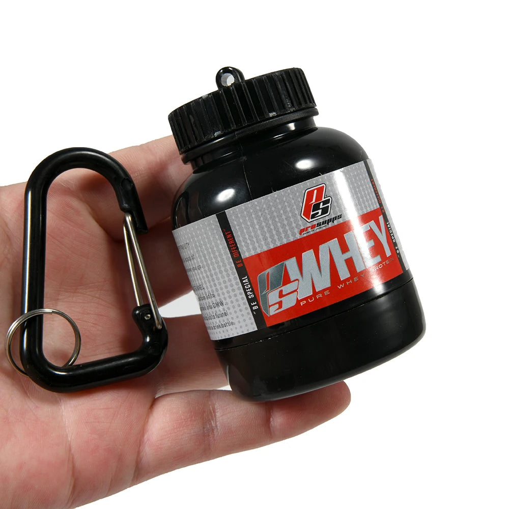 Mini Portable Protein Powder Milk Food Storage Multifunctional Bottle with Key Chain
