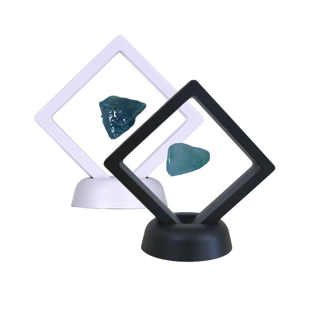 3D Floating Coin Display Frame 7CM Dust-proof Badge Ring PE Film Gemstone Medal Storage Box Small Doll Stamp Earring Jewelry Box