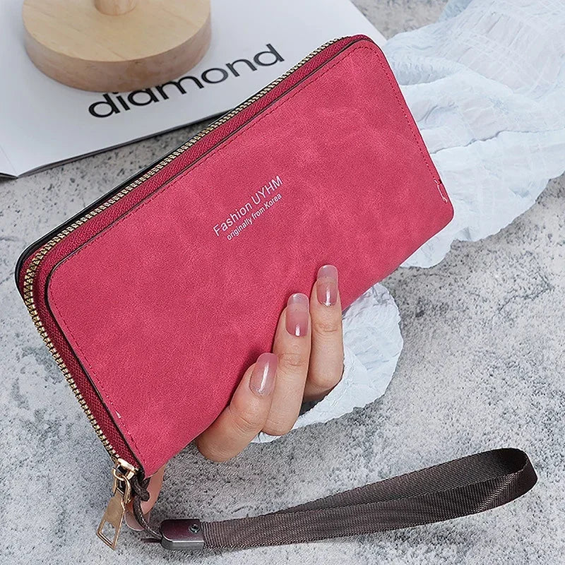 2024 Fashion Ladies Holding Long Wallets for Women Handbag Multi-function Card Mobile Phone Bag for Women Change Lady Purse