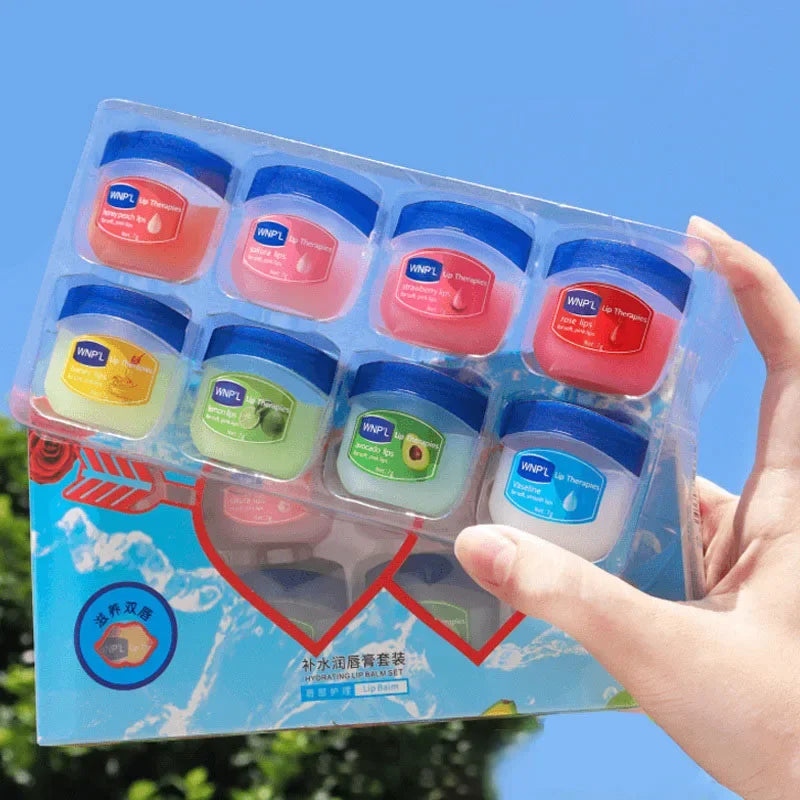 4/6/8 Pieces Set Vaseline Lip Balm Moisturizing Lip Mask Repairing Lips for Men and Women Fade Lip Lines Korea Lip Cream