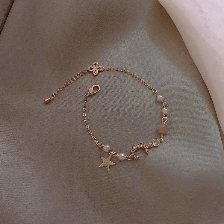 Chinese Style Tassel Beaded Bracelet for Women Retro Butterfly Pendant Charm Bracelets Temperament Bangles Fashion Jewelry Gift