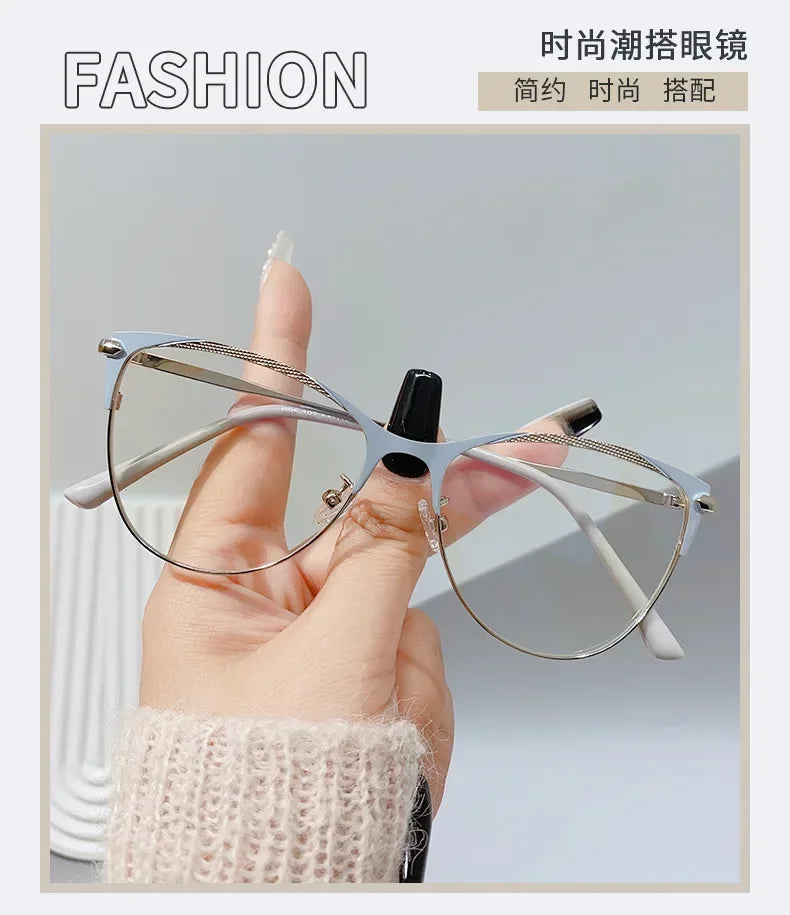 Fashion Luxury Women Transparent Anti Blue Light Glasses Computer Eyewear Frame Men Brand Designer Optical Spectacle Eyeglasses