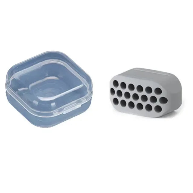 One Set Fitness Face Masseter Facial Pop Go Mouth Jaw Exerciser Muscle Chew Ball Chew Bite Breaker Training with Box