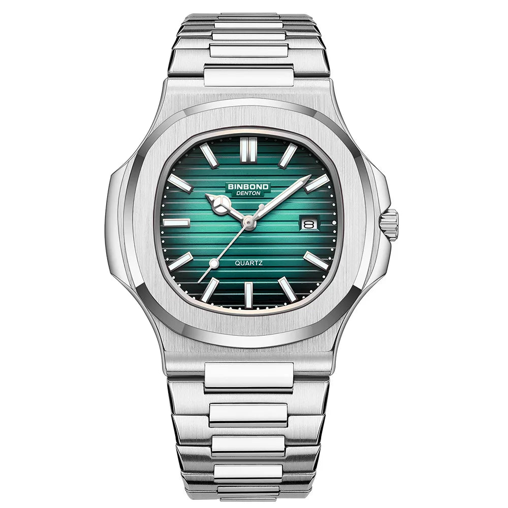 UTHAI CQ249 Luxury men's quartz Watch waterproof ultra-thin watch stainless steel Man watch clock sport Relo watches for man
