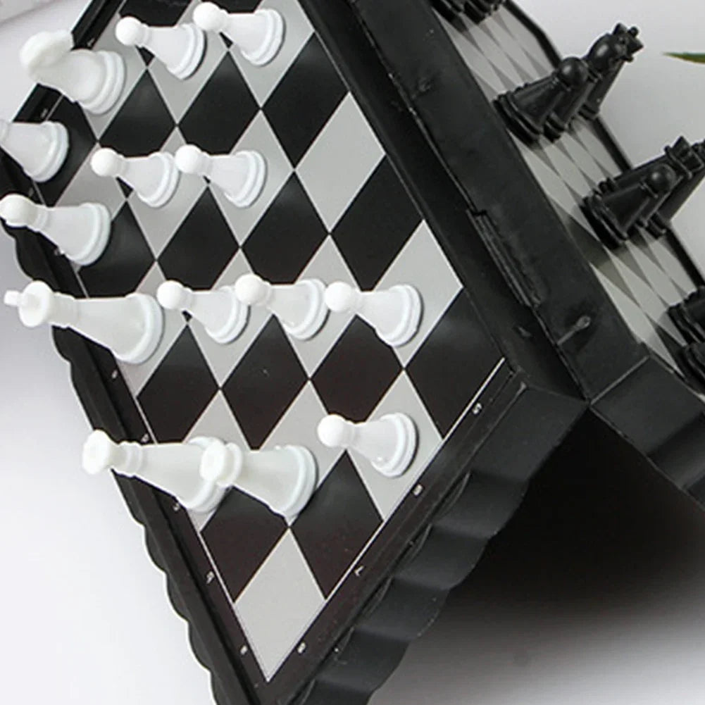 Mini Chess Board Magnetic Board Games Folding Flying Chess Portable Ludo Snakes and Ladders for Friend Children Gift Puzzle Game