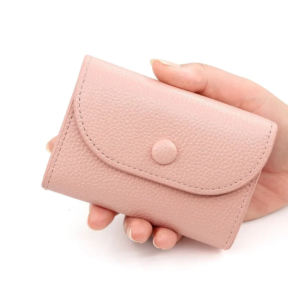 1PC Practical Women's Small Card Wallet Simple and Fashionable Small Card Bag School Girls' Coin Wallet Key Storage Bag