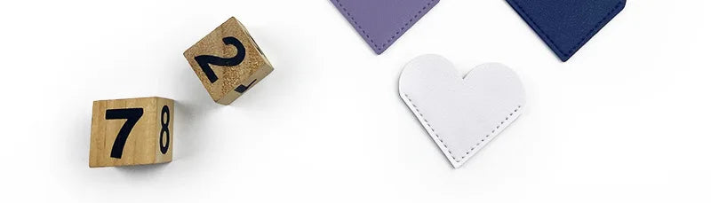 PU Bookmark Leather Heart Bookmark Mini-portable Gift Heart Bookmark Page Folder Corner Protective Cover School Supplies