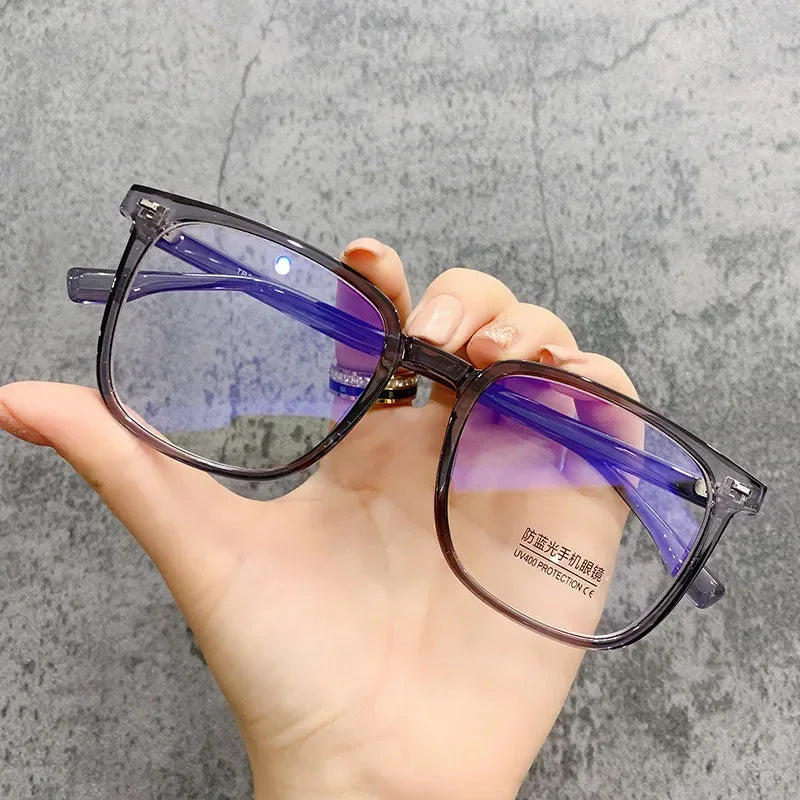 Square Frame Anti-blue Glasses for Men Women Fashion Simple Computer Glasses Light Blocking Lenses Glasses Eyewear