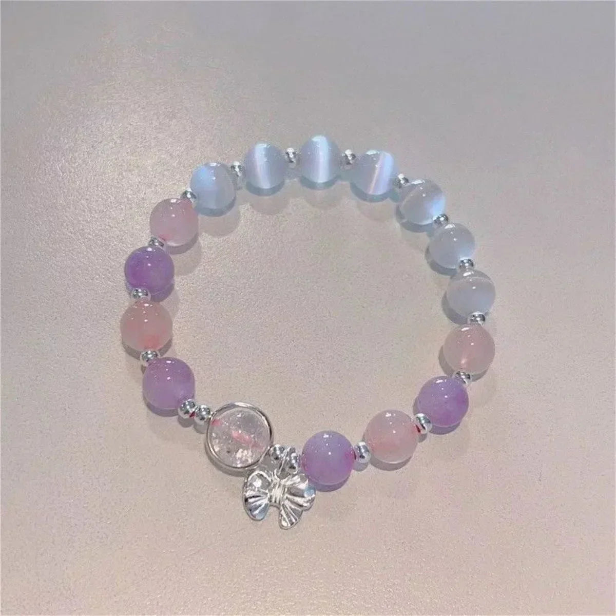 Bracelet Strand Beads Korean Fashion Jewelry for Women Non Fading Charm Hand Decoration Accessories Girls Gift Wholesale