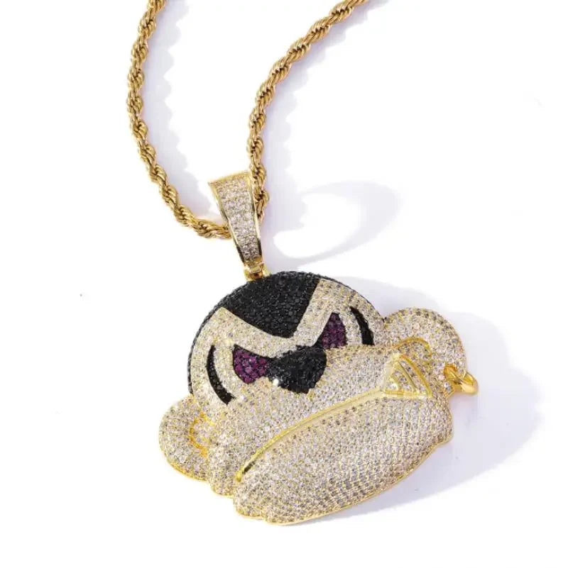 Classic Fashion Punk High Quality Metal Male and Female Hip-hop Pendant Necklace Slip Chain Jewelry