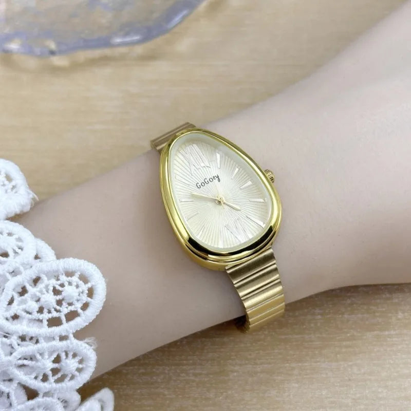 Famous Brand Ladies Watches Snake Head Watch Women Luxury Gift Quartz Wristwatches Fashion Steel Strap Clock Dropshipping
